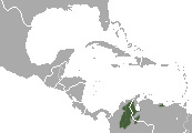 Mapa indicando donde vive el marimonda del magdalena